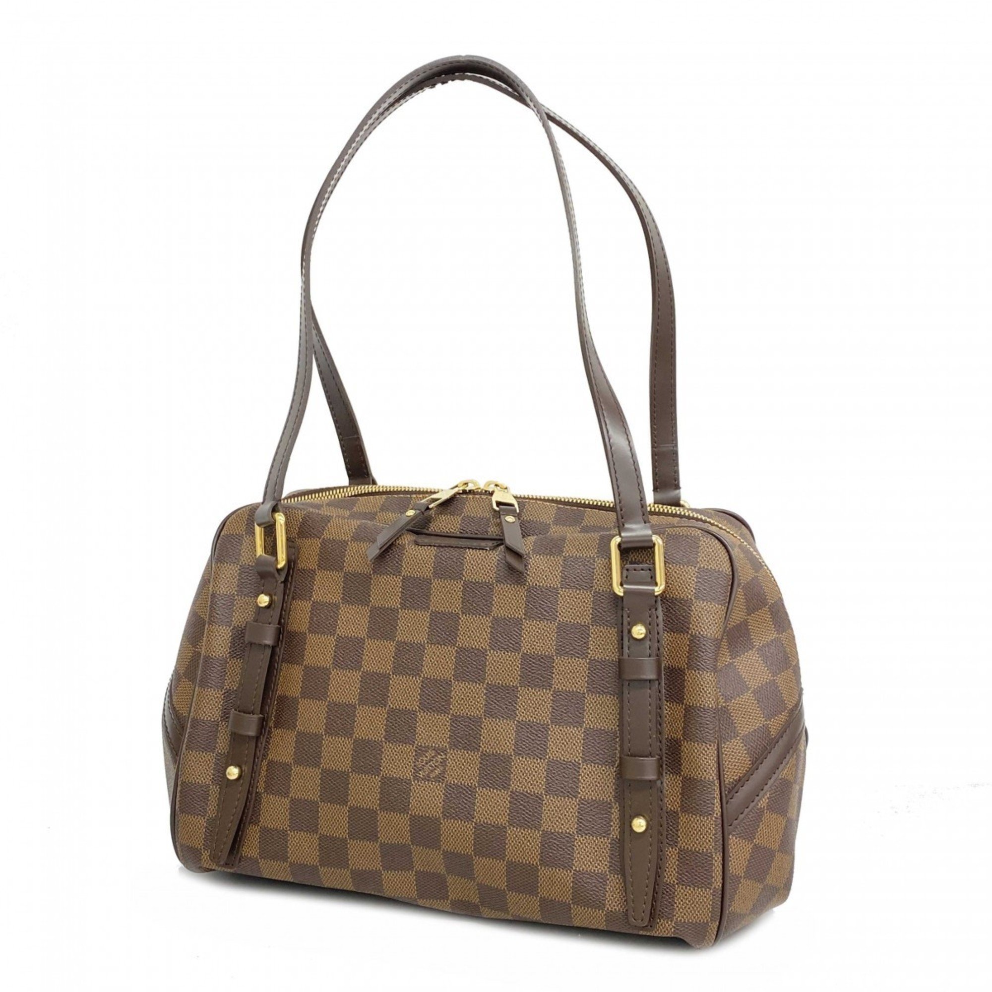 Louis Vuitton Shoulder Bag Damier Rivington PM N41157 Ebene Ladies