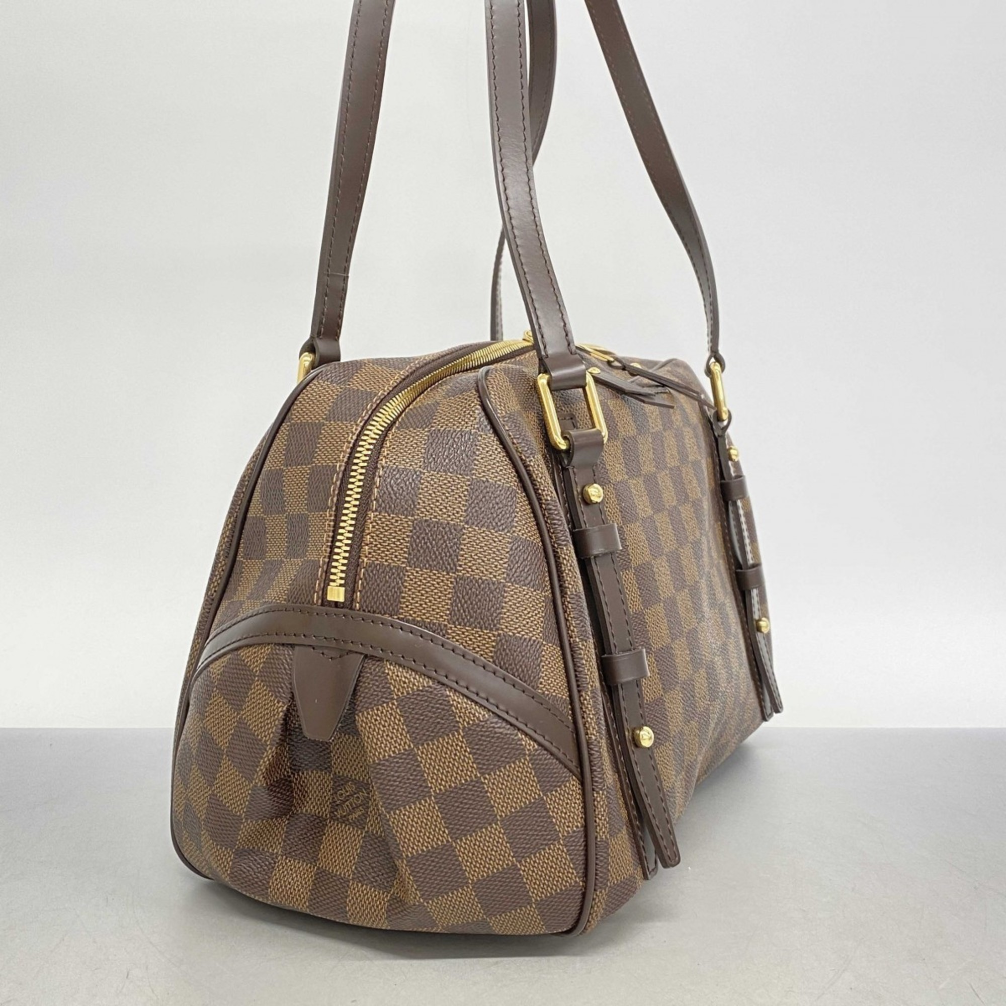 Louis Vuitton Shoulder Bag Damier Rivington PM N41157 Ebene Ladies