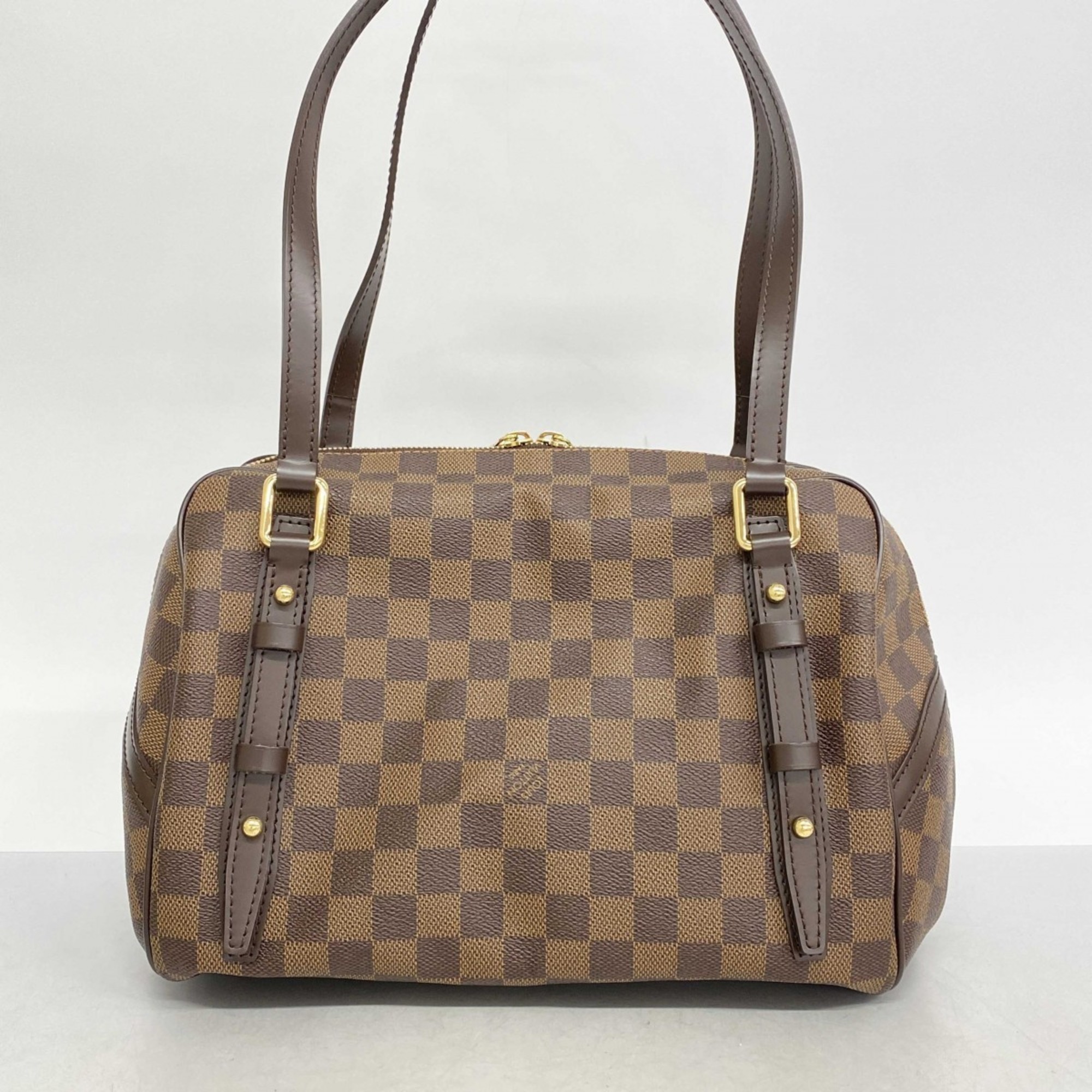 Louis Vuitton Shoulder Bag Damier Rivington PM N41157 Ebene Ladies