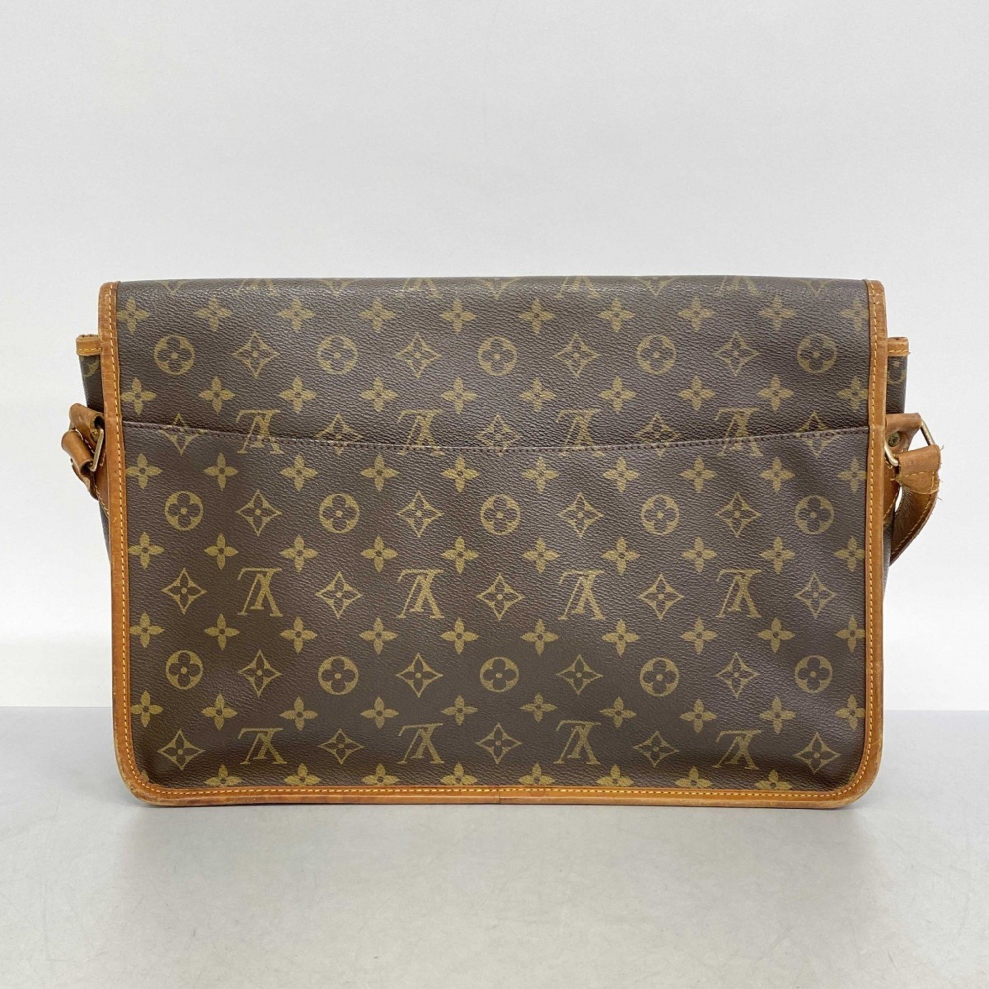 Louis Vuitton Shoulder Bag Monogram Gibessier GM M42249 Brown Ladies