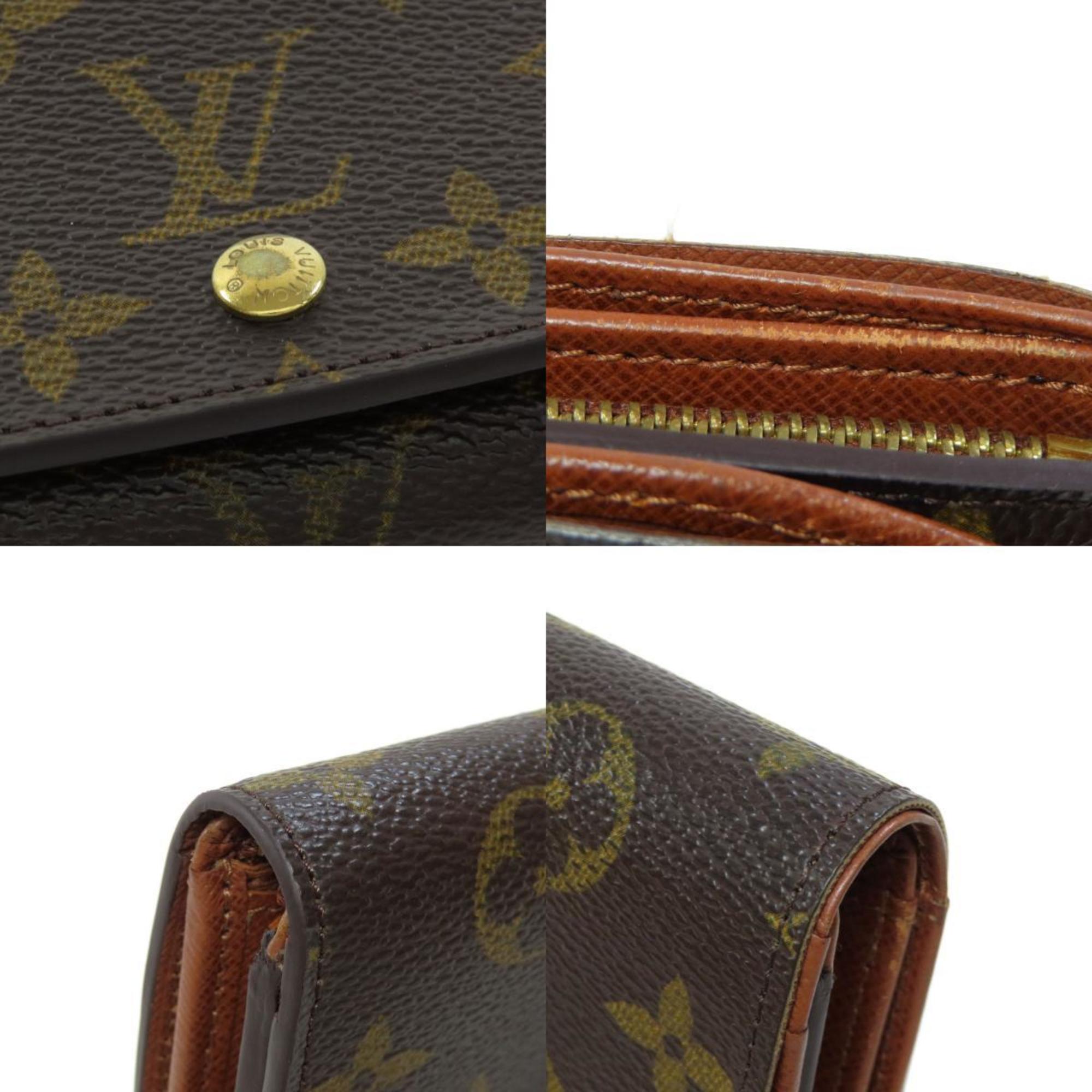 Louis Vuitton M61730 Portemonnay Bi-fold Wallet Monogram Canvas Women's LOUIS VUITTON