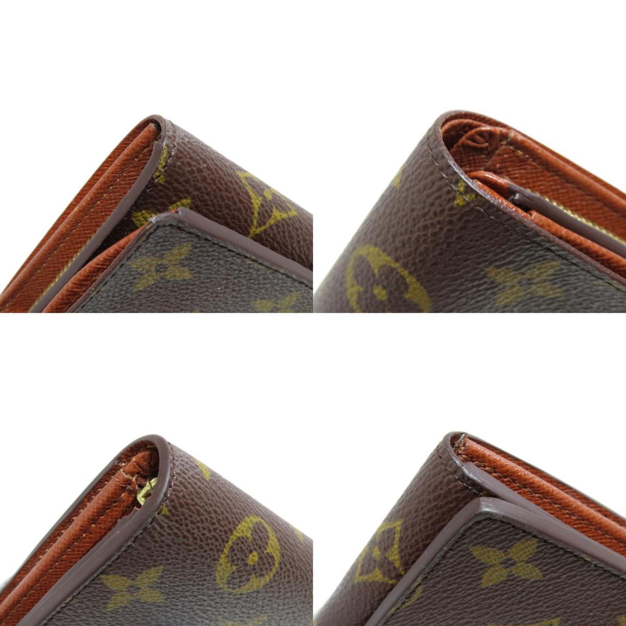 Louis Vuitton M61730 Portemonnay Bi-fold Wallet Monogram Canvas Women's LOUIS VUITTON