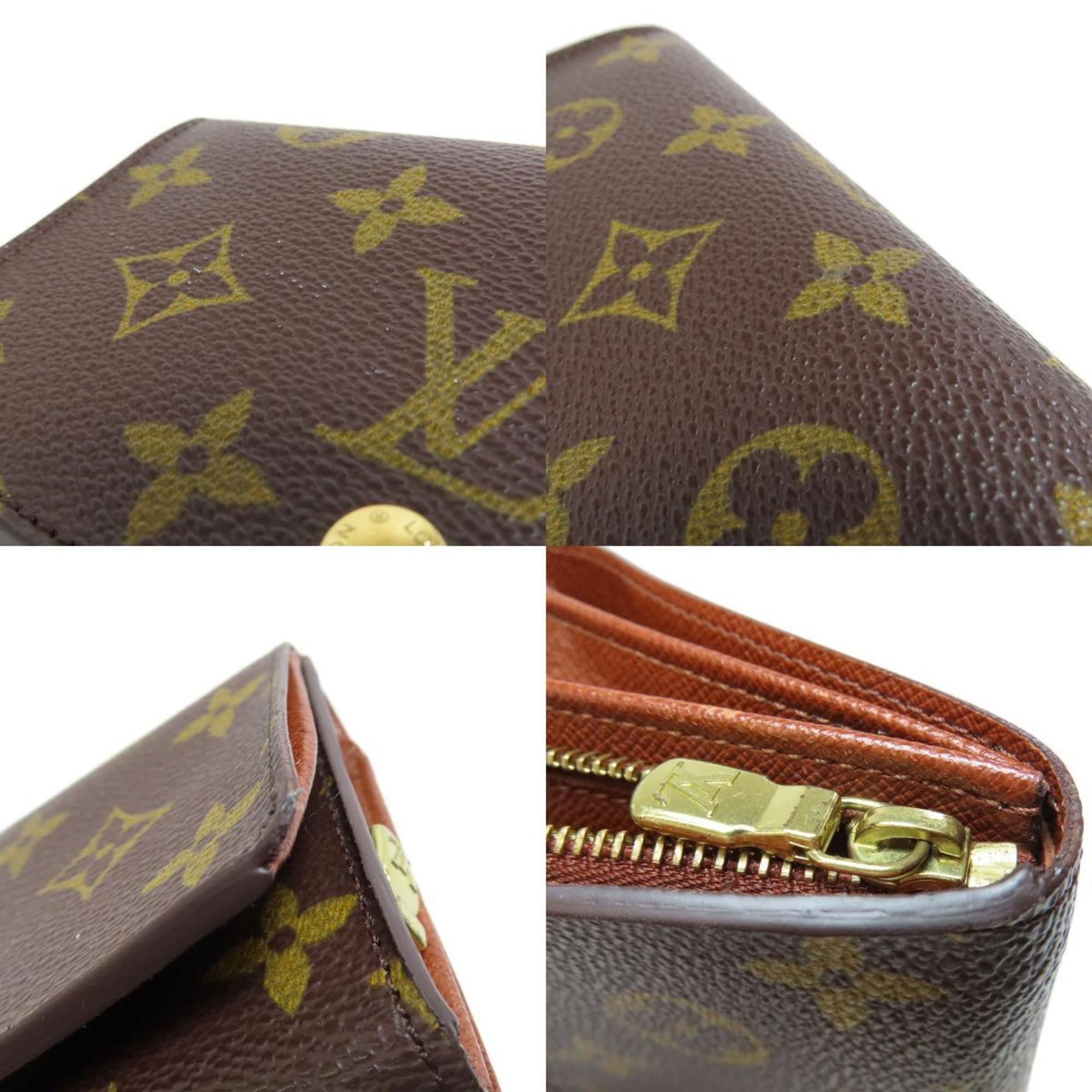 Louis Vuitton M61730 Portemonnay Bi-fold Wallet Monogram Canvas Women's LOUIS VUITTON