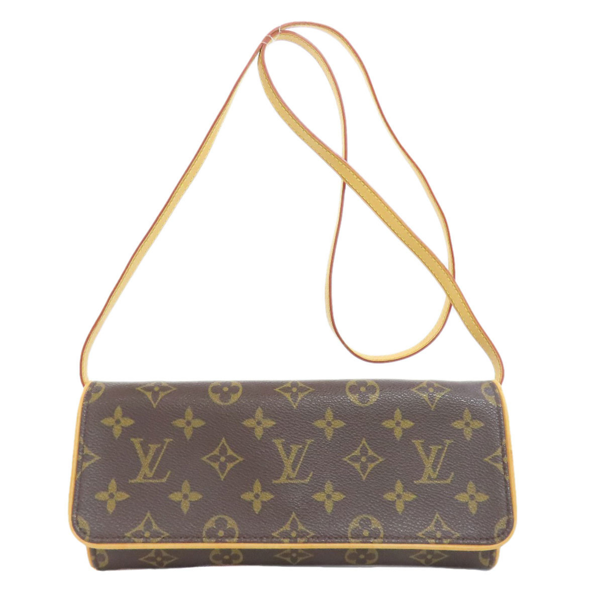 Louis Vuitton M51852 Pochette Twin GM Shoulder Bag Monogram Canvas Women's LOUIS VUITTON