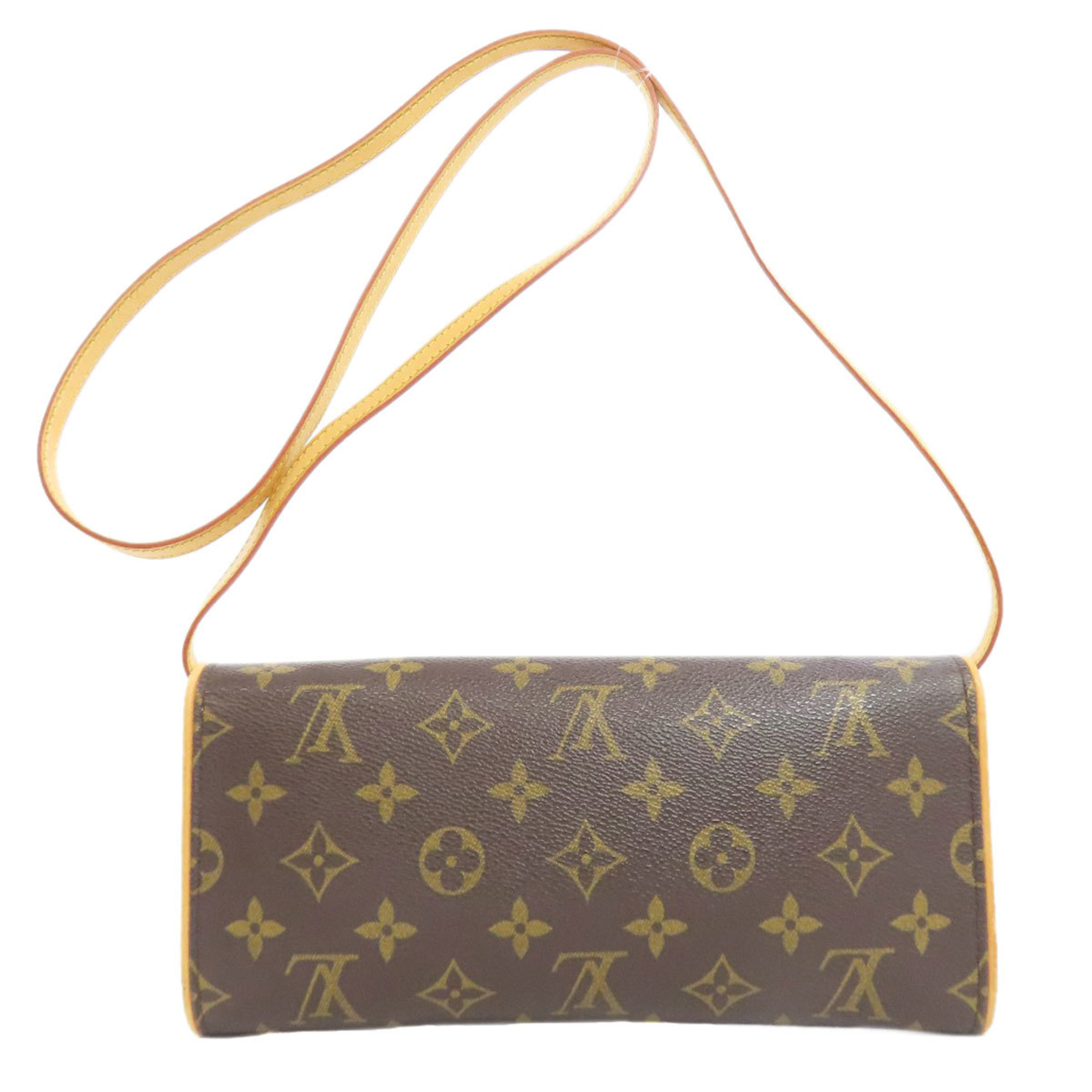 Louis Vuitton M51852 Pochette Twin GM Shoulder Bag Monogram Canvas Women's LOUIS VUITTON