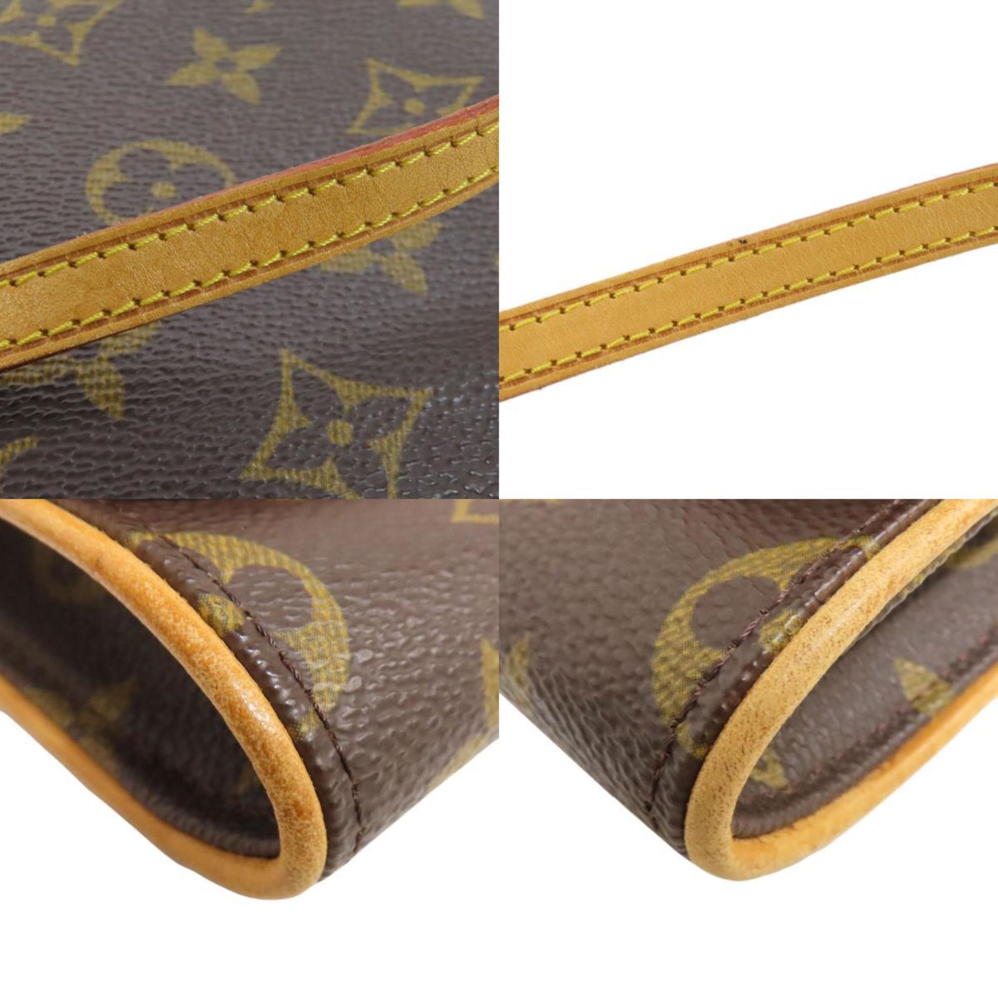 Louis Vuitton M51852 Pochette Twin GM Shoulder Bag Monogram Canvas Women's LOUIS VUITTON