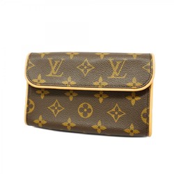 Louis Vuitton Waist Bag Monogram Pochette Florentine M51855 Brown Men's Women's