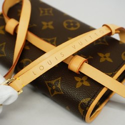 Louis Vuitton Waist Bag Monogram Pochette Florentine M51855 Brown Men's Women's