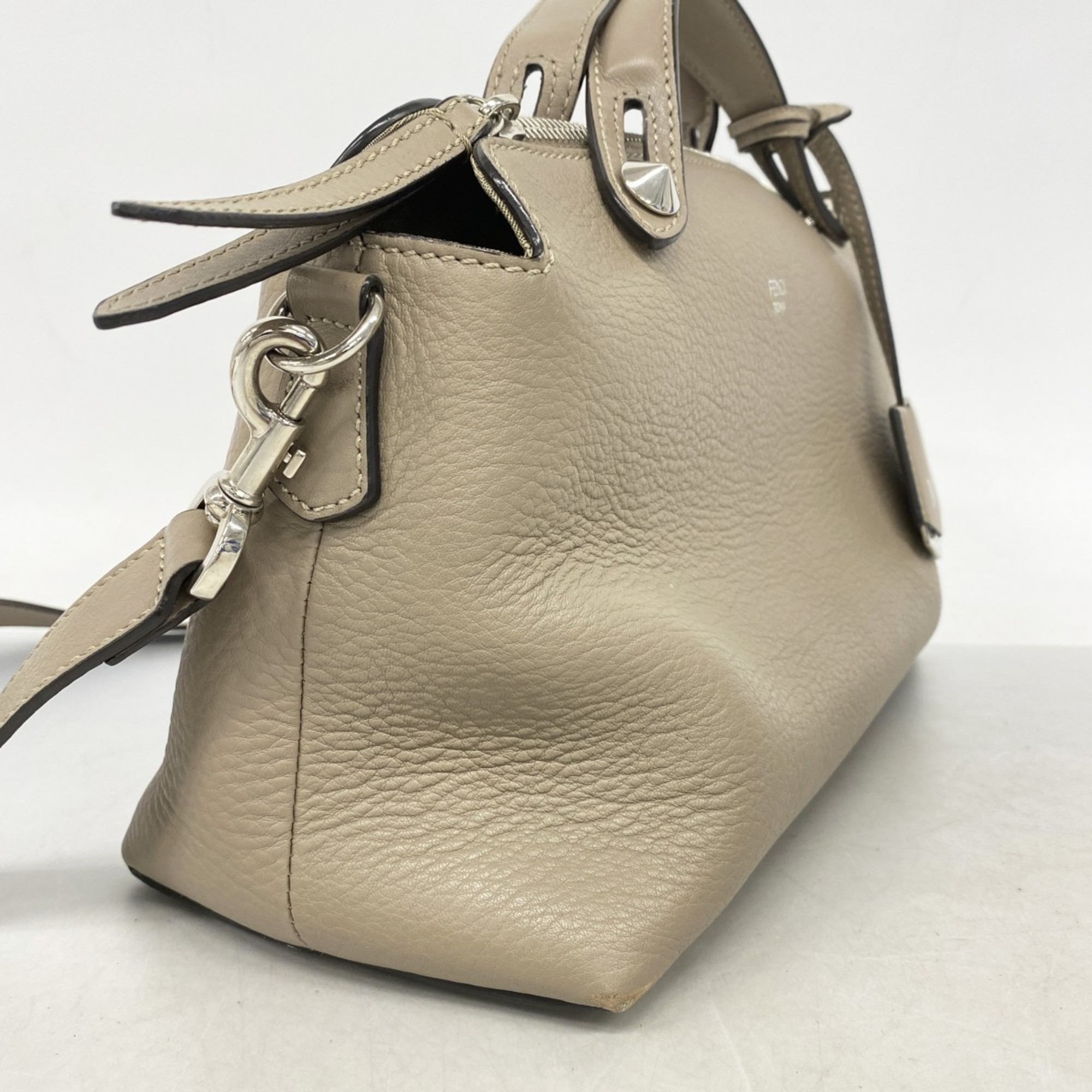 Fendi handbag leather beige ladies