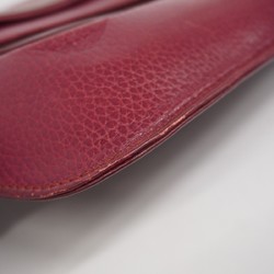 Cartier Clutch Bag Must Leather Bordeaux Men's Women's