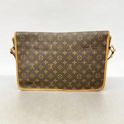 Louis Vuitton Shoulder Bag Monogram Gibessier GM M42249 Brown Ladies