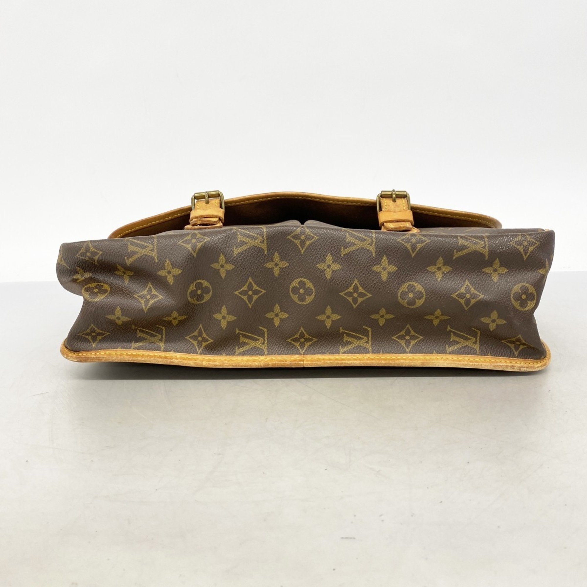 Louis Vuitton Shoulder Bag Monogram Gibessier GM M42249 Brown Ladies