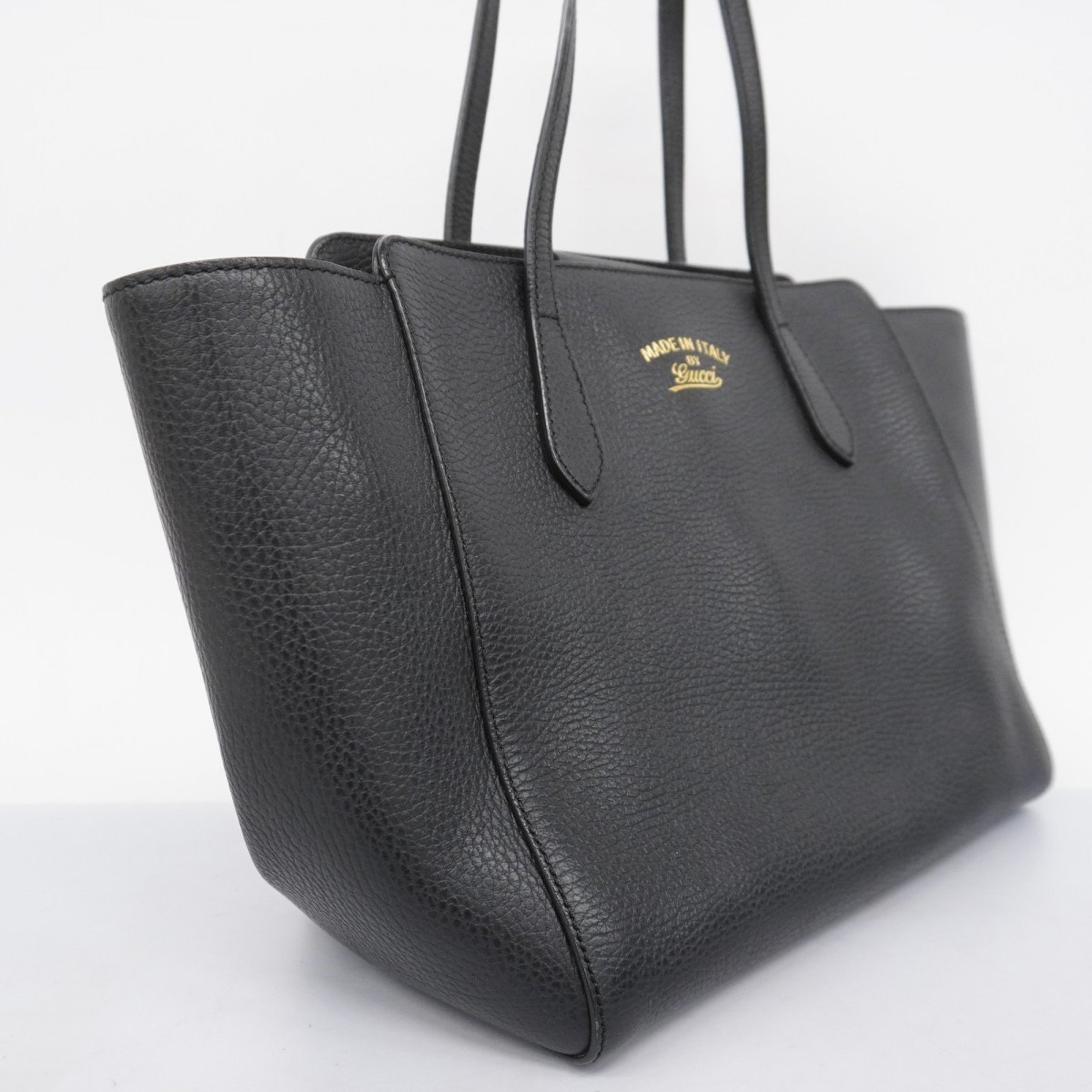 Gucci Tote Bag 354408 Leather Black Women's