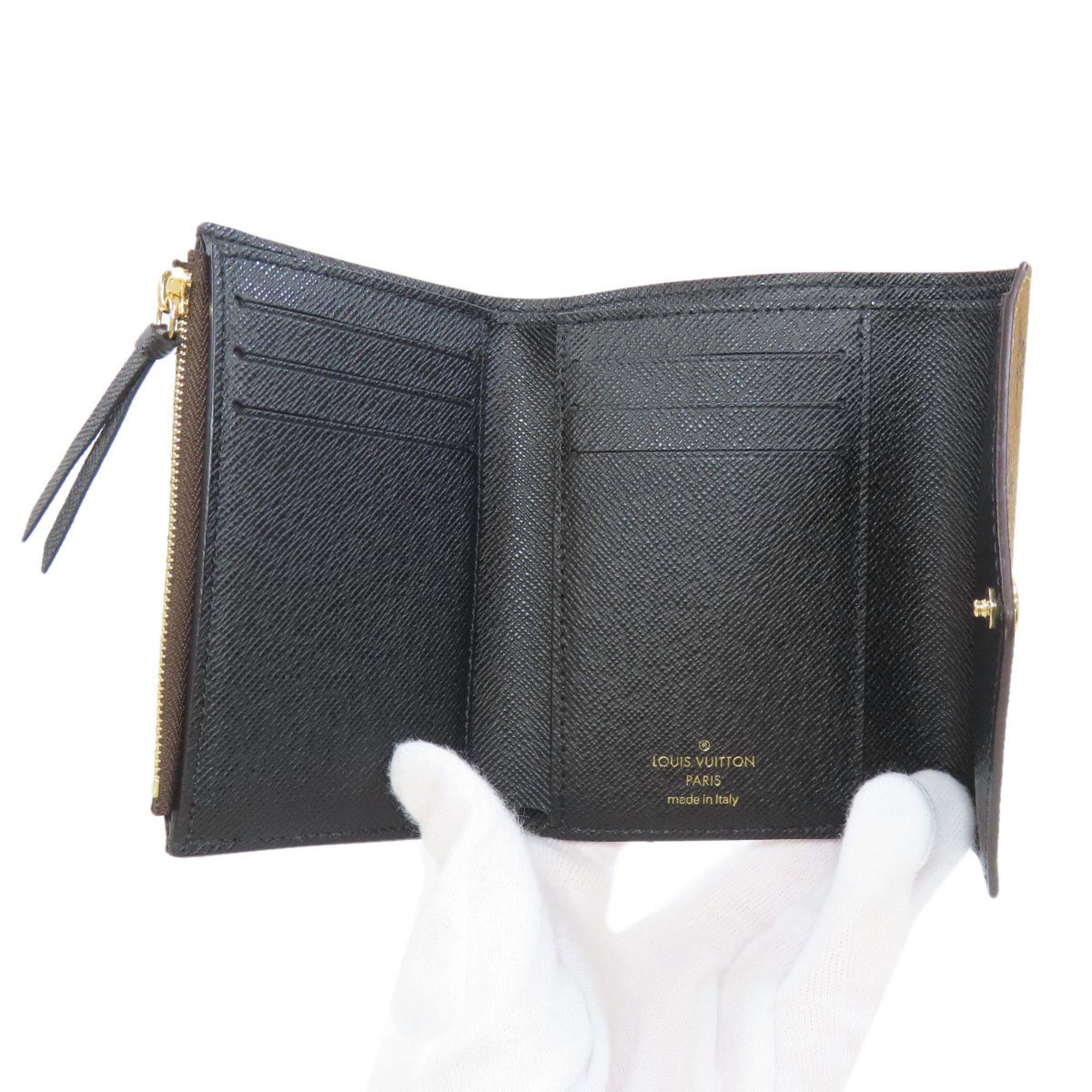 Louis Vuitton M81557 Portefeuille Victorine Bi-fold Wallet Monogram Reverse Women's LOUIS VUITTON