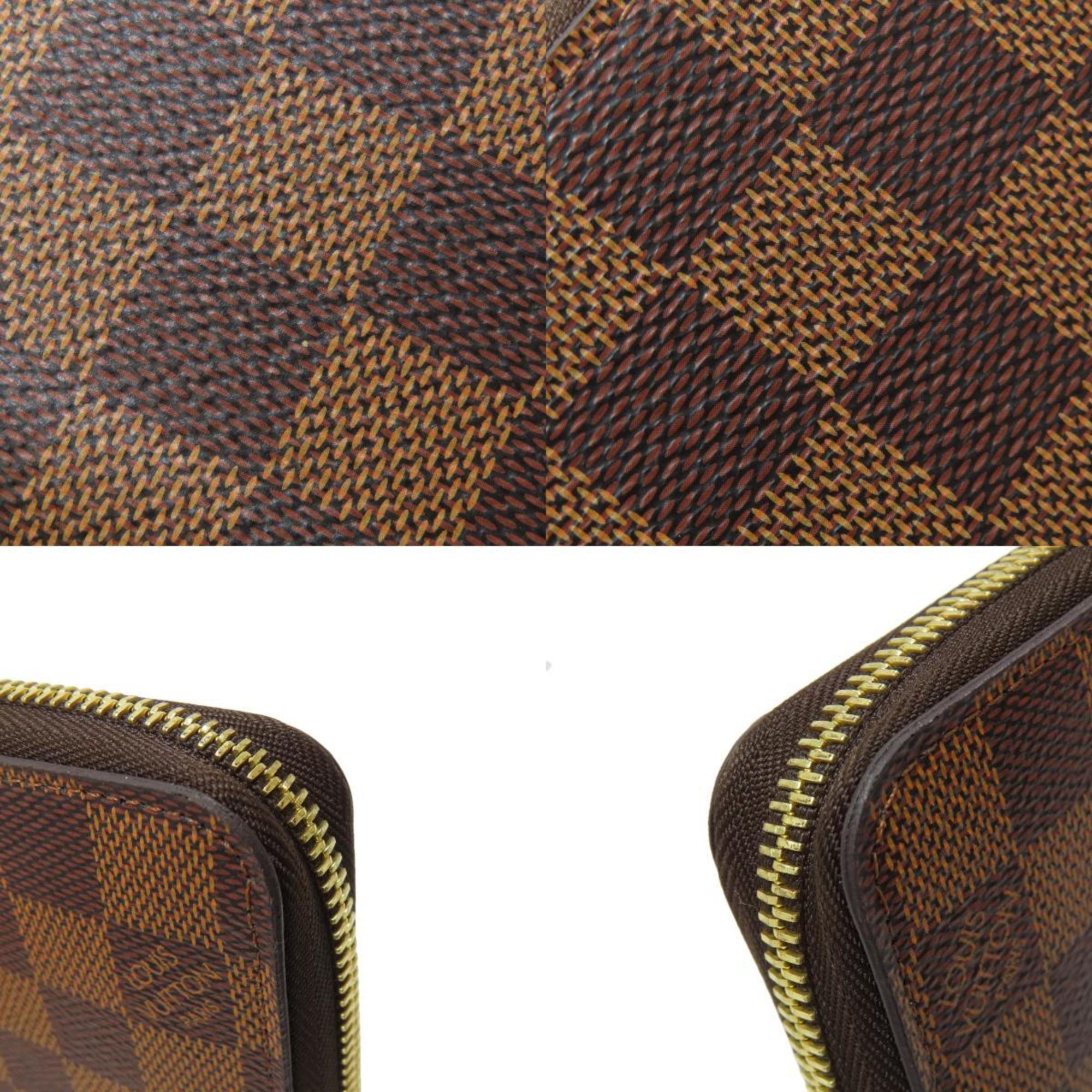 Louis Vuitton N41661 Zippy Wallet Long Damier Canvas Women's LOUIS VUITTON