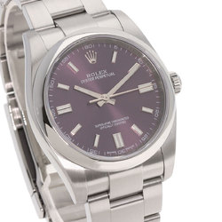 Rolex 116000 Oyster Perpetual 36 Red Grape Watch Stainless Steel SS Men's ROLEX