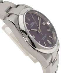 Rolex 116000 Oyster Perpetual 36 Red Grape Watch Stainless Steel SS Men's ROLEX