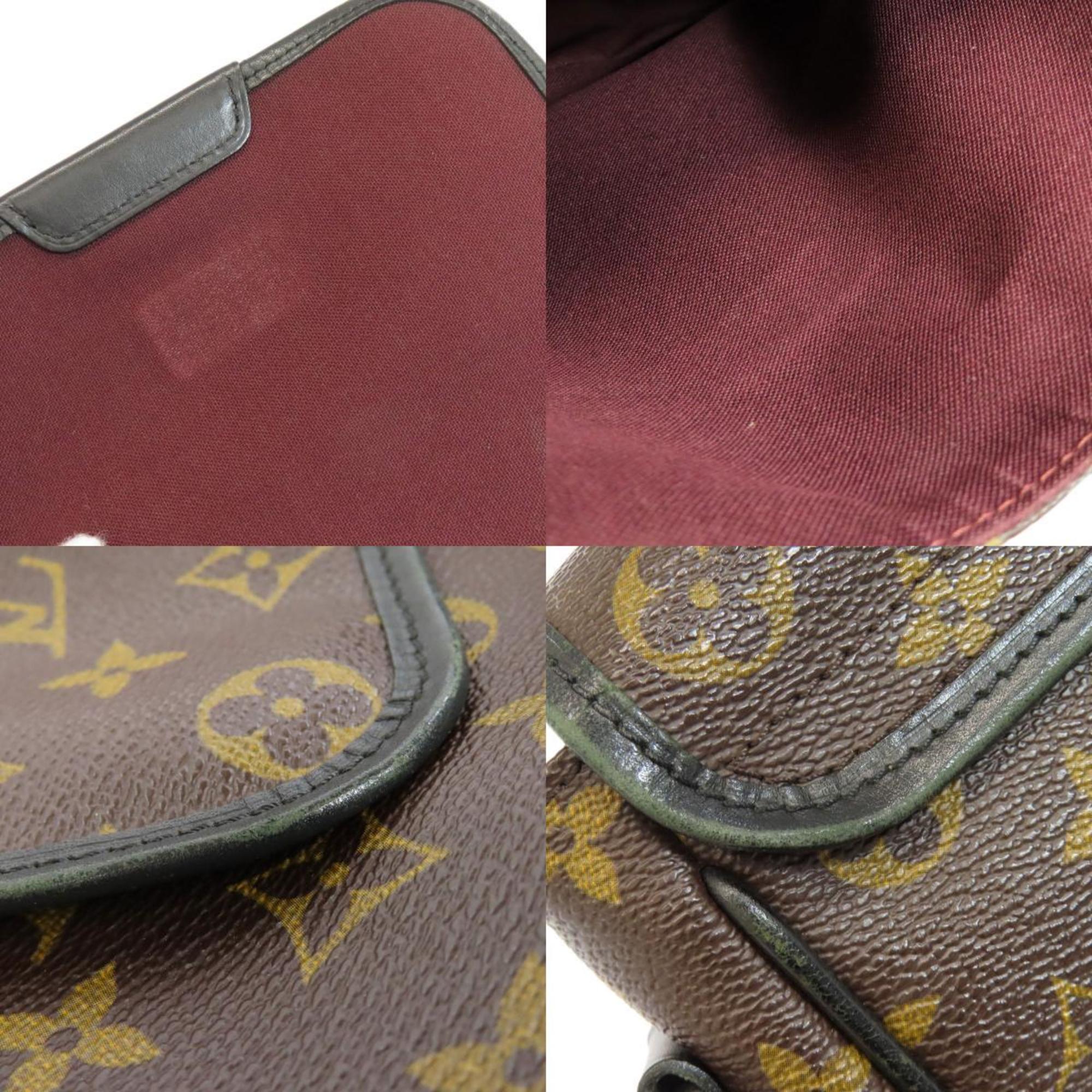 Louis Vuitton M56717 Monogram Macassar Bus PM Shoulder Bag Canvas Women's LOUIS VUITTON