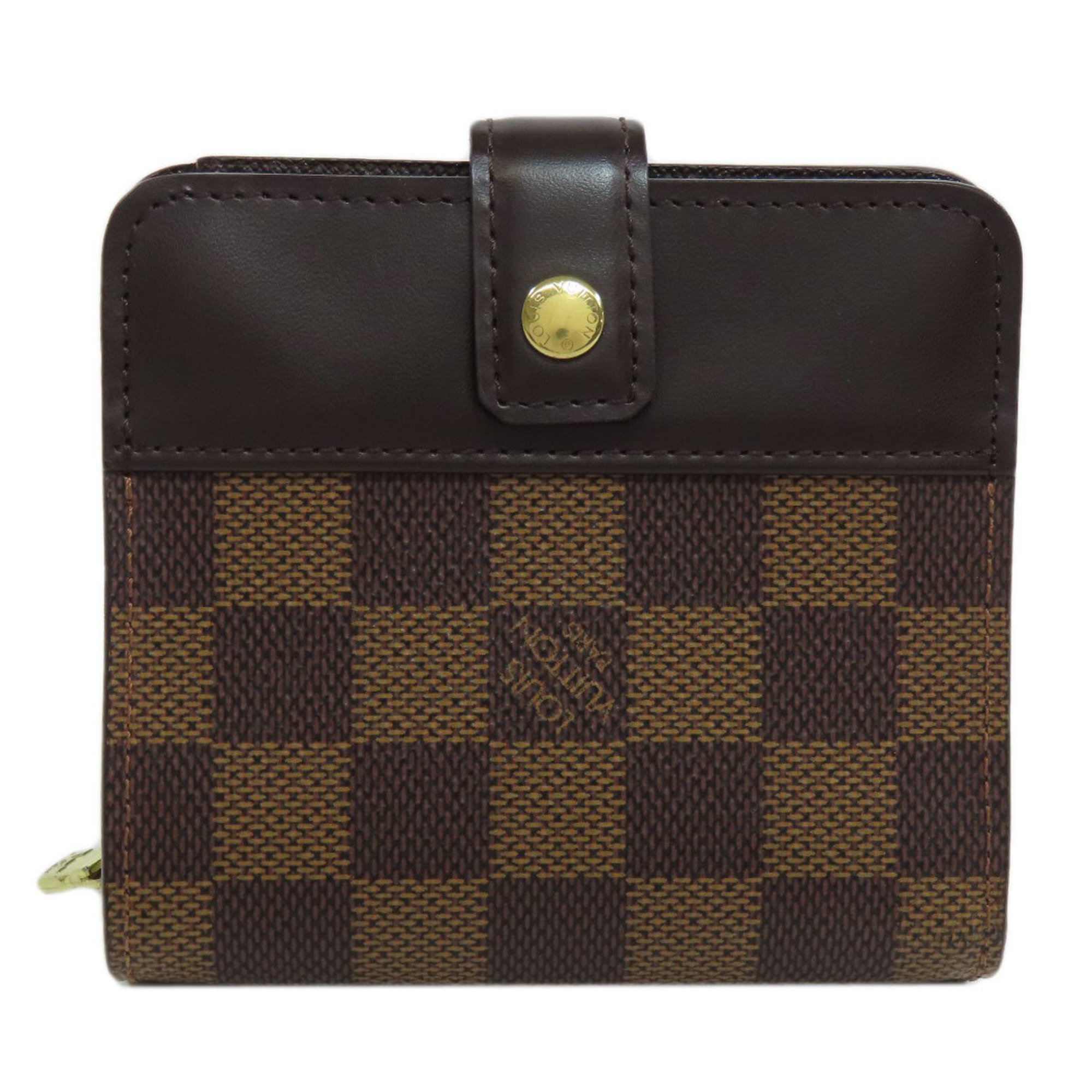 Louis Vuitton M61668 Compact Zip Bi-fold Wallet Monogram Canvas Women's LOUIS VUITTON