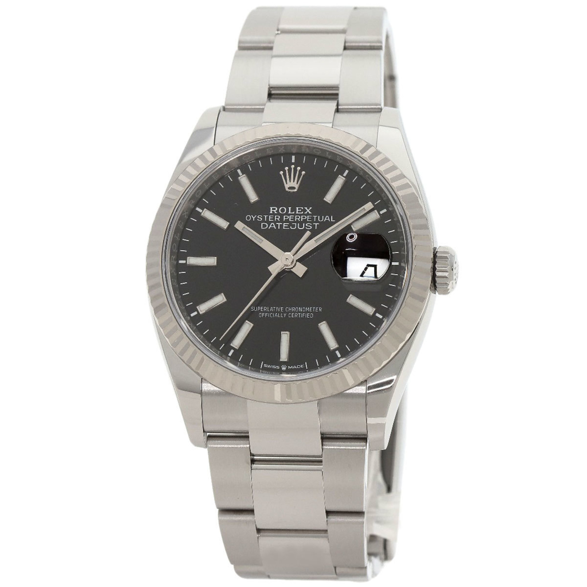 Rolex 126234 Datejust 36 Watch Stainless Steel SS K18WG Men's ROLEX