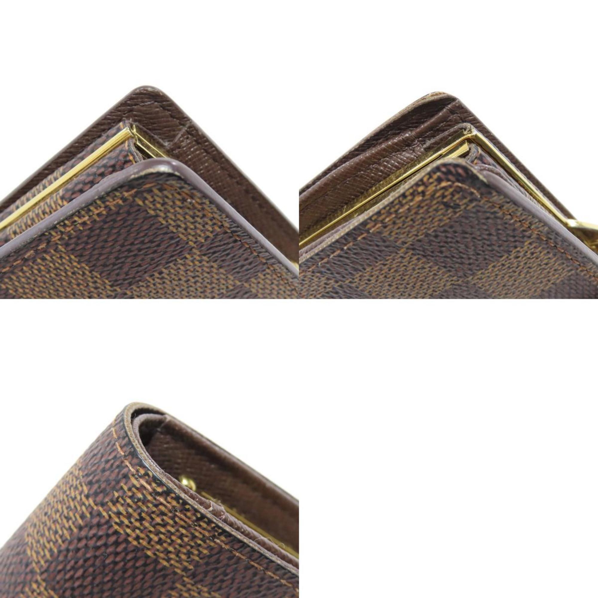 Louis Vuitton N61674 Portefeuille Viennois Bi-fold Wallet Damier Canvas Women's LOUIS VUITTON