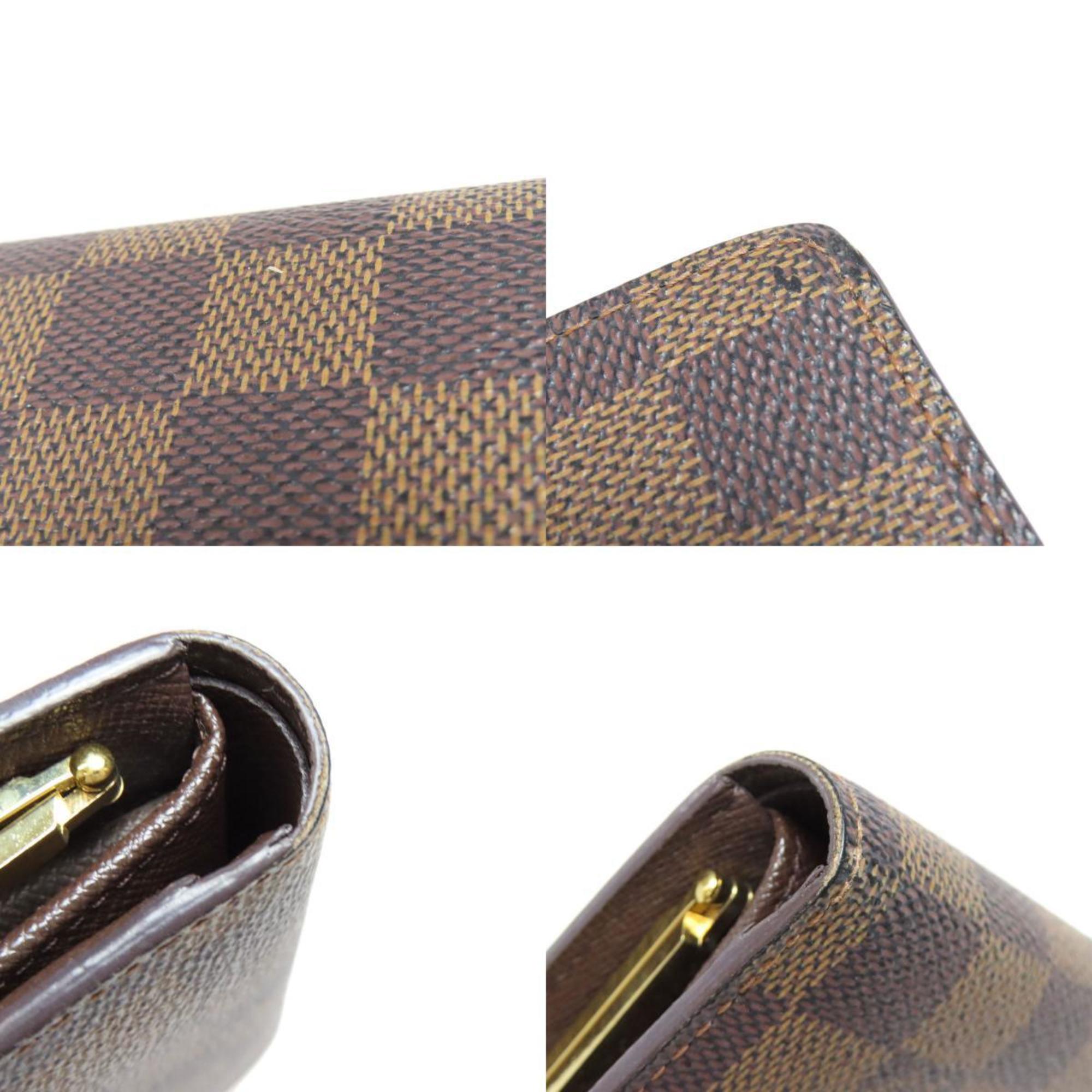 Louis Vuitton N61674 Portefeuille Viennois Bi-fold Wallet Damier Canvas Women's LOUIS VUITTON