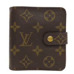 Louis Vuitton M61667 Compact Zip Bi-fold Wallet Monogram Canvas Women's LOUIS VUITTON