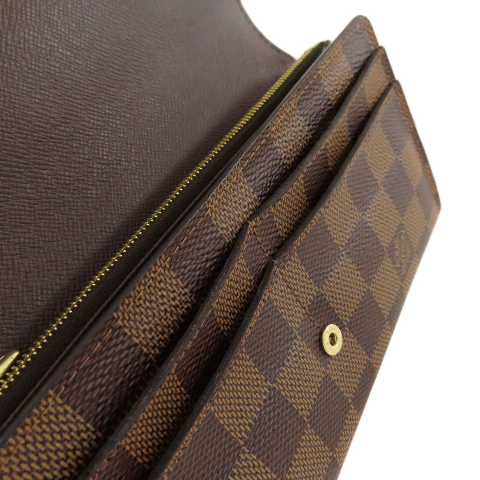 Louis Vuitton N63209 Portefeuille Sarah Long Wallet Damier Canvas Women's LOUIS VUITTON