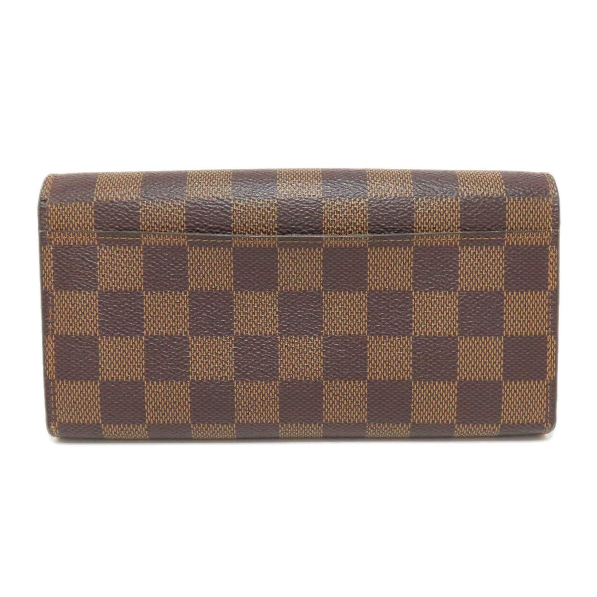 Louis Vuitton N63209 Portefeuille Sarah Long Wallet Damier Canvas Women's LOUIS VUITTON