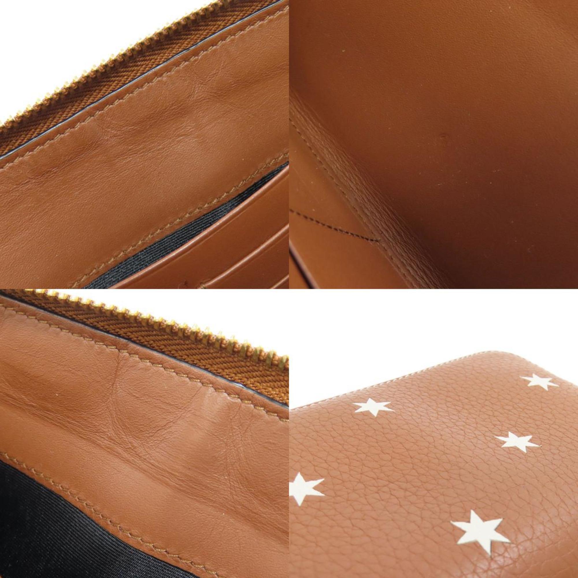 LOEWE Star Motif Long Wallet Calfskin Women's