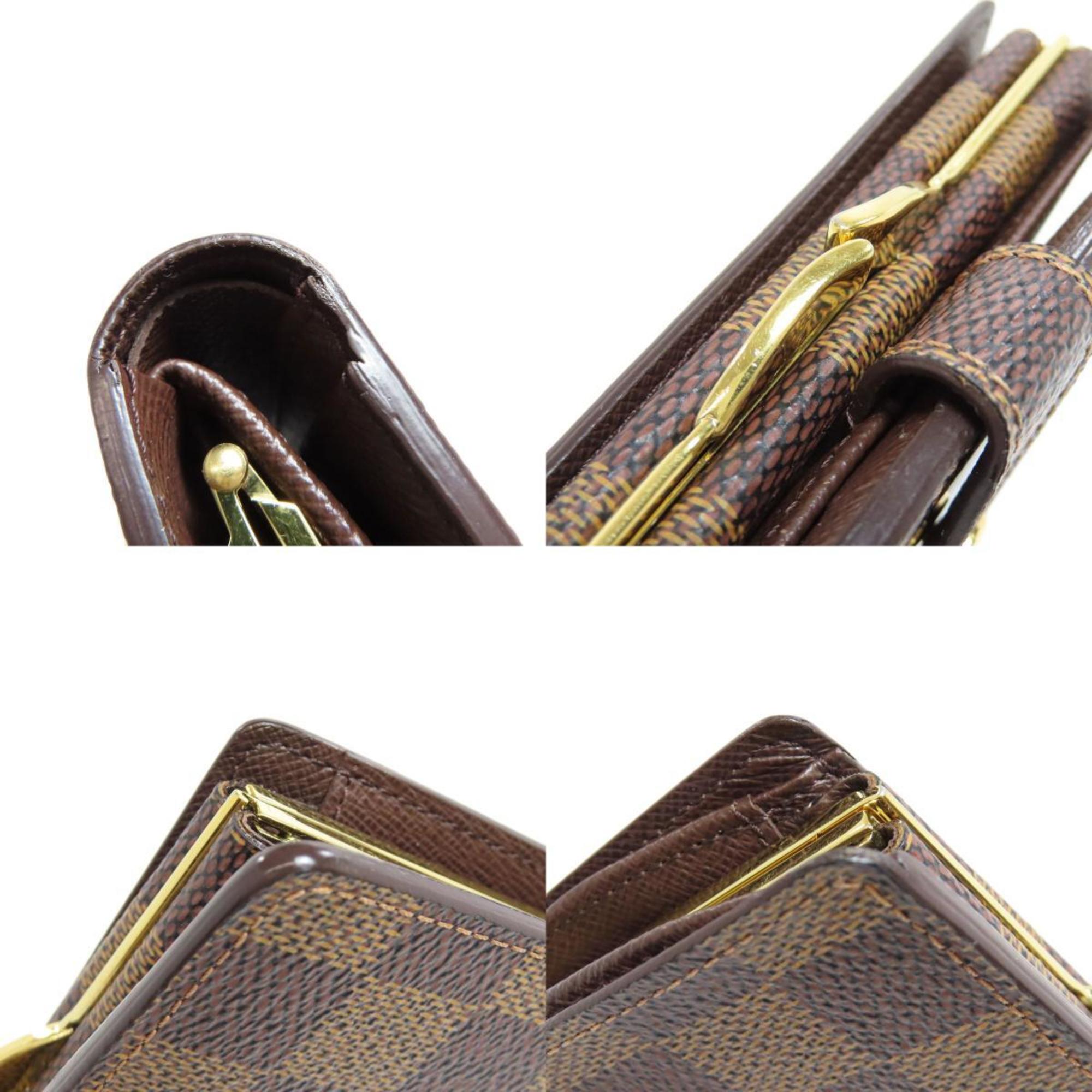 Louis Vuitton N61674 Portefeuille Viennois Bi-fold Wallet Damier Canvas Women's LOUIS VUITTON