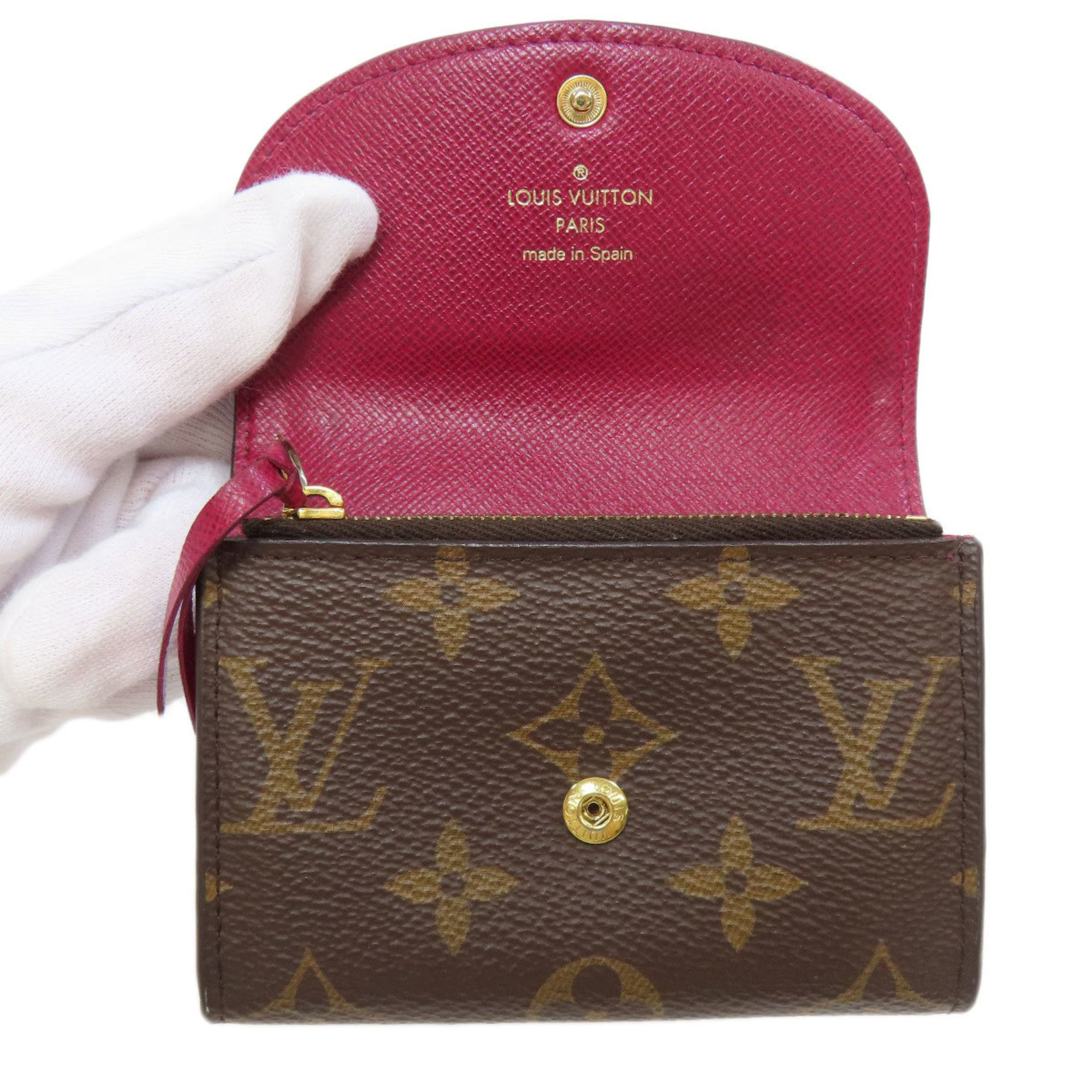 Louis Vuitton M41939 Portemonnaie Rosalie Wallet/Coin Case Monogram Canvas Women's LOUIS VUITTON