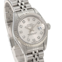 Rolex 79174G Datejust 10P Diamond Watch Stainless Steel SS K18WG Ladies ROLEX