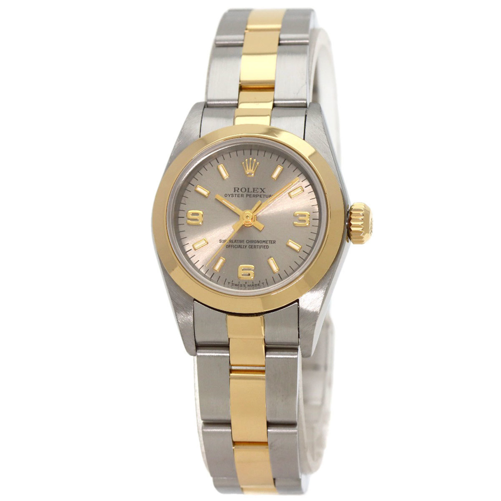 Rolex 67183 Oyster Perpetual 369 Watch Stainless Steel SSxK18YG Ladies ROLEX eLADY Globazone