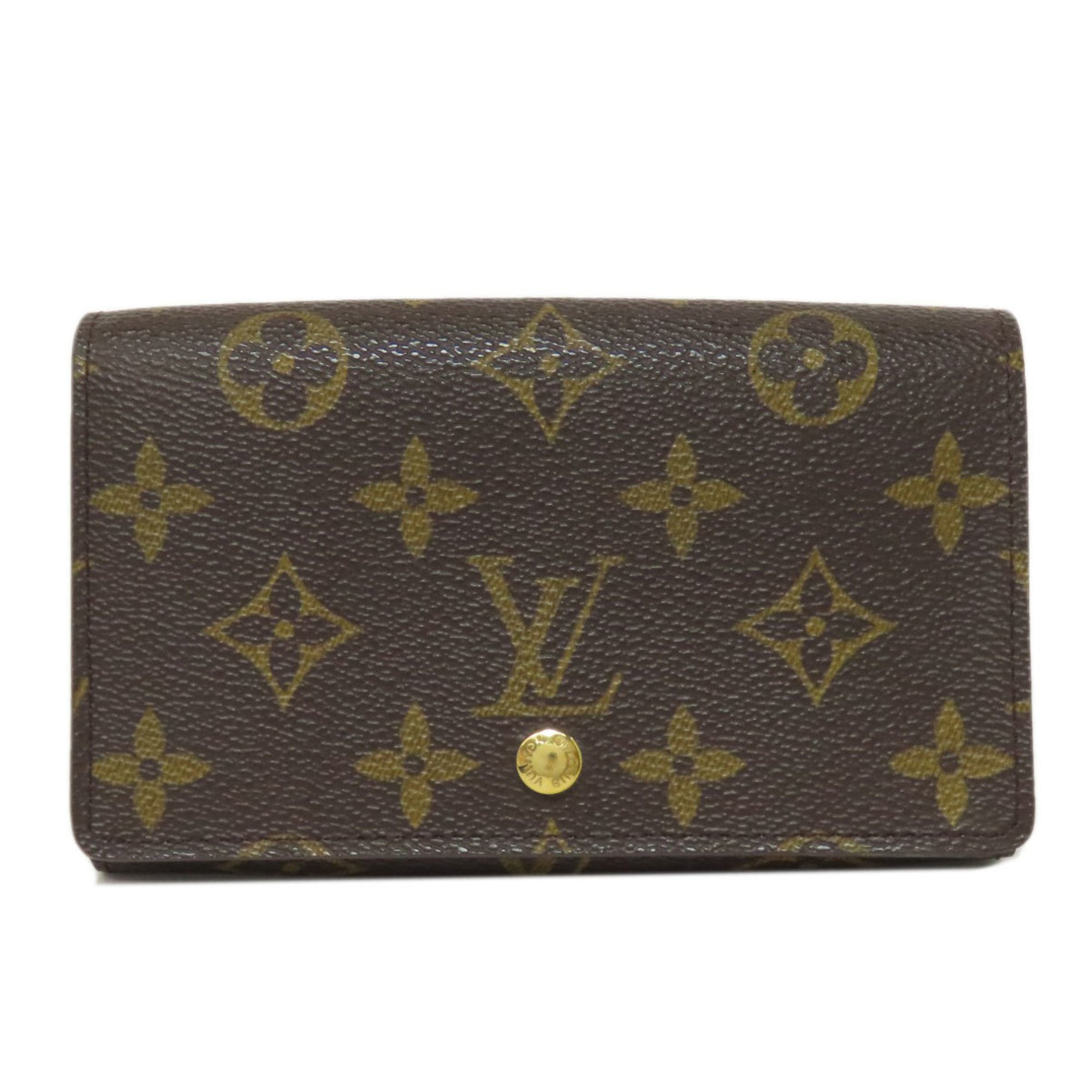 Louis Vuitton M61736 Portefeuille Tresor Bi-fold Wallet Monogram Canvas Women's LOUIS VUITTON