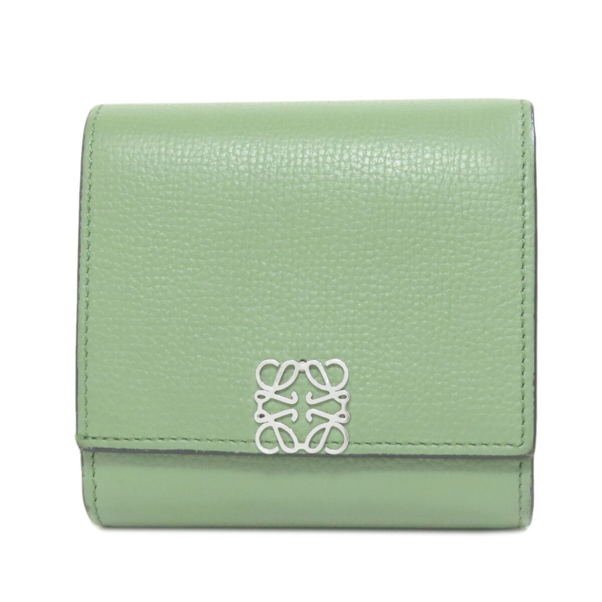 LOEWE Anagram Bi-fold Wallet Leather Women's