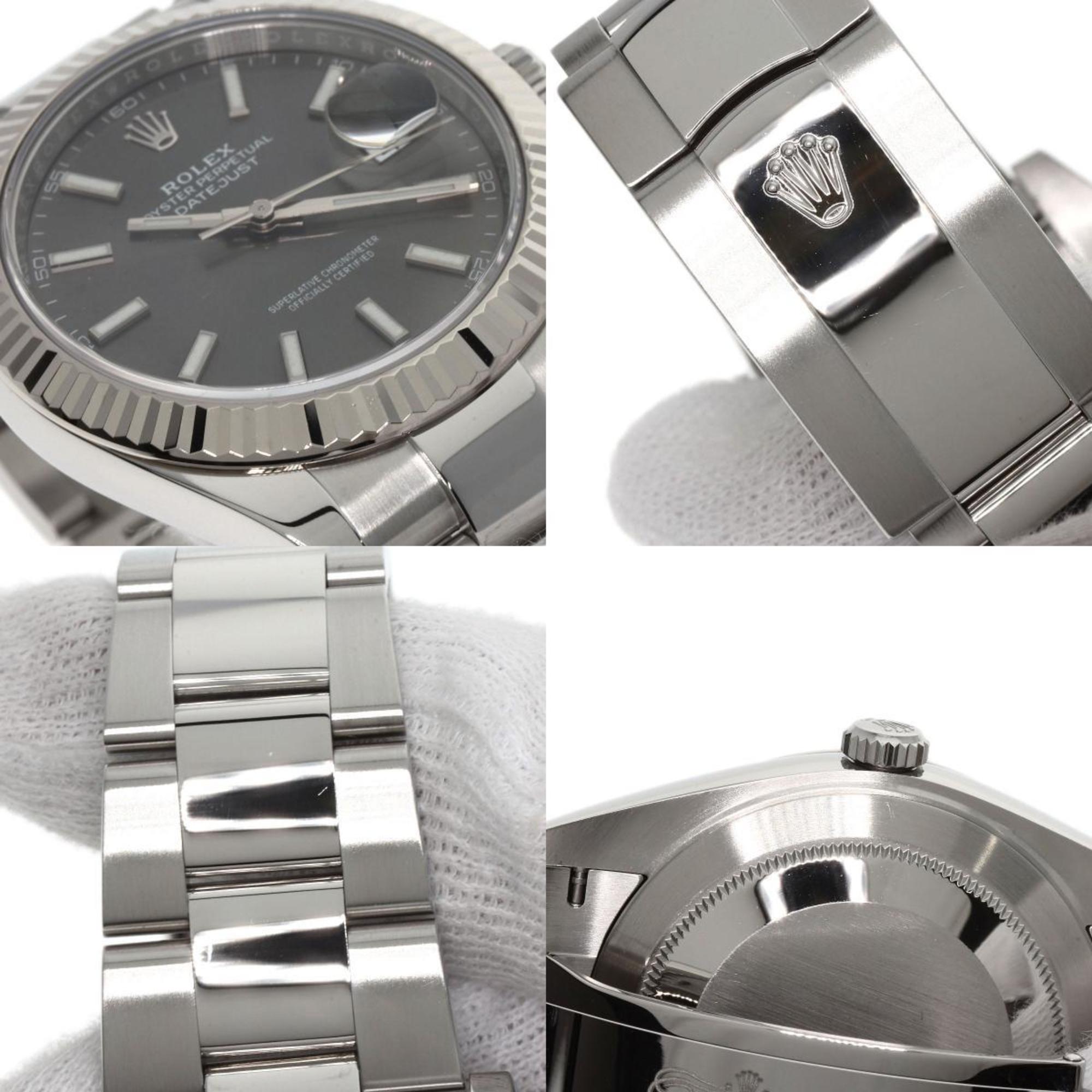 Rolex 126334 Datejust 41 Slate Watch Stainless Steel SS K18WG Men's ROLEX