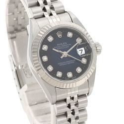 Rolex 79174G Datejust 10P Diamond Watch Stainless Steel SS K18WG Ladies ROLEX