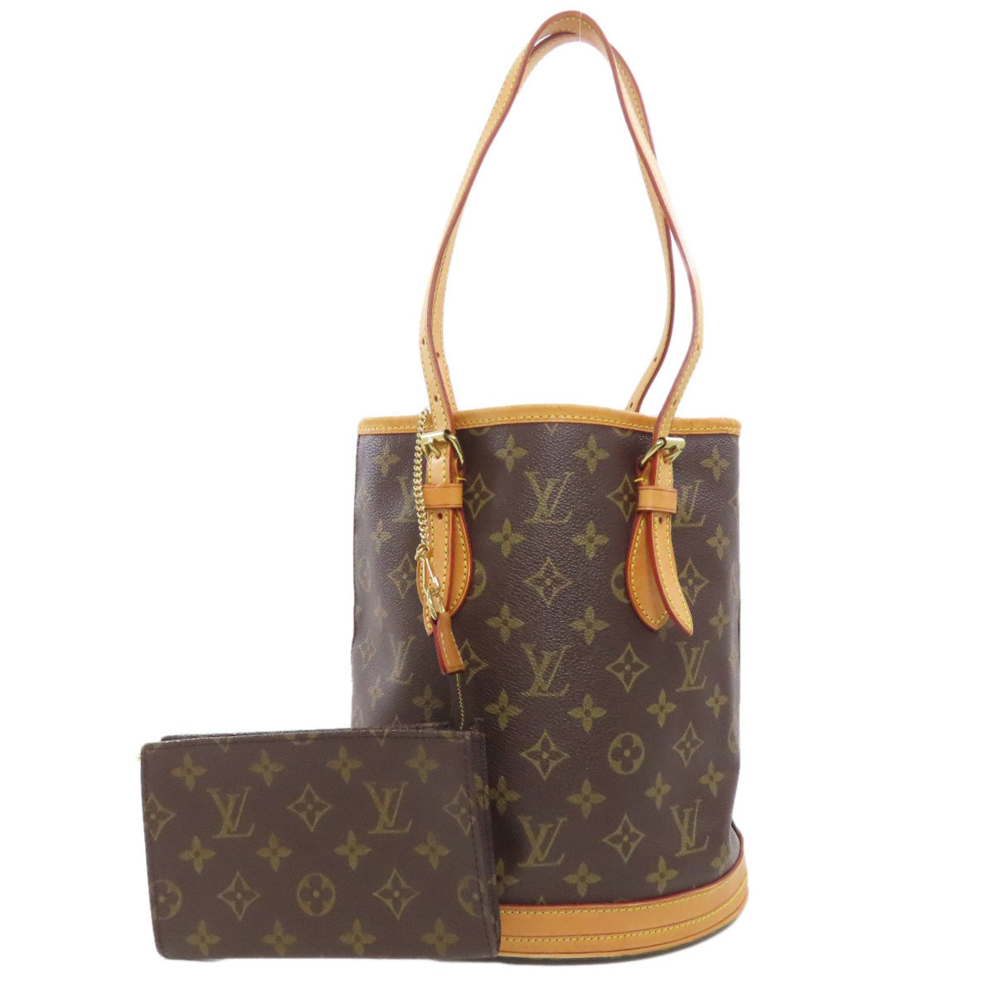 Louis Vuitton M42238 Bucket M PM Tote Bag Monogram Canvas Women's LOUIS VUITTON