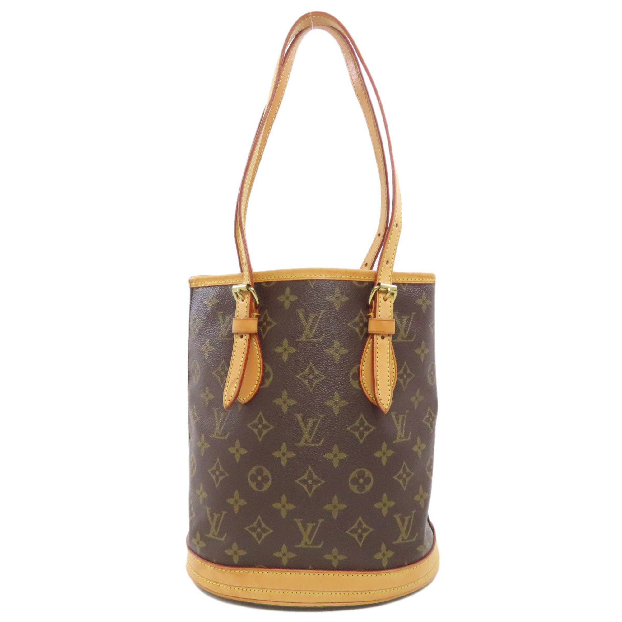 Louis Vuitton M42238 Bucket M PM Tote Bag Monogram Canvas Women's LOUIS VUITTON