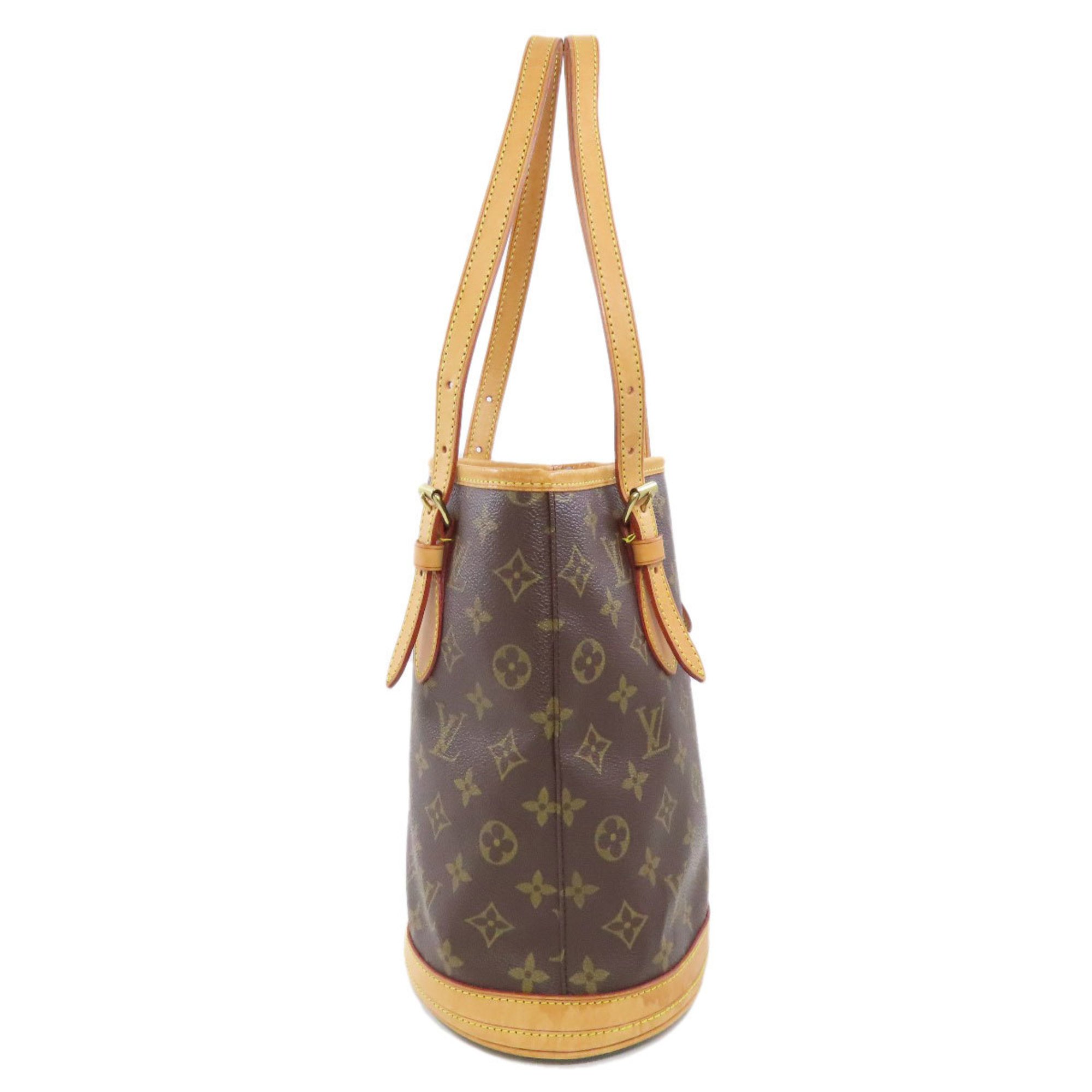 Louis Vuitton M42238 Bucket M PM Tote Bag Monogram Canvas Women's LOUIS VUITTON