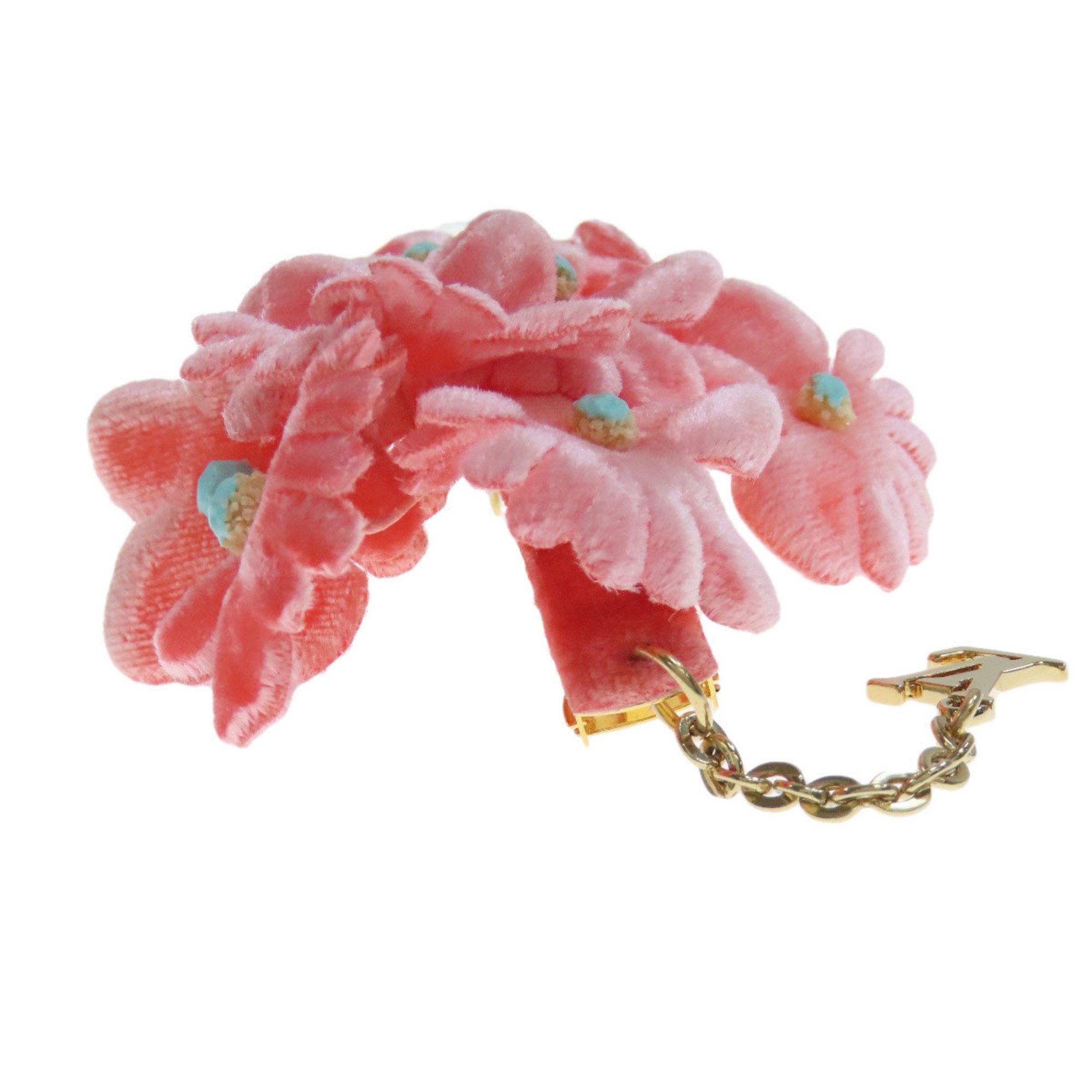 Louis Vuitton Flower Motif Barrette Suede Women's LOUIS VUITTON