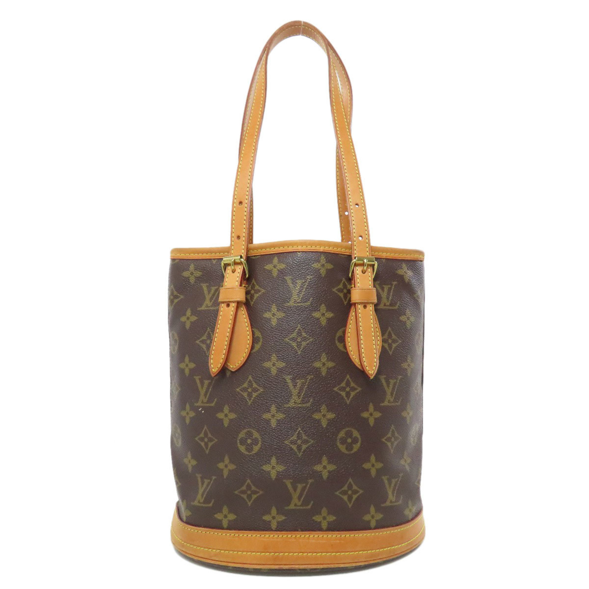 Louis Vuitton M42238 Bucket M PM Tote Bag Monogram Canvas Women's LOUIS VUITTON