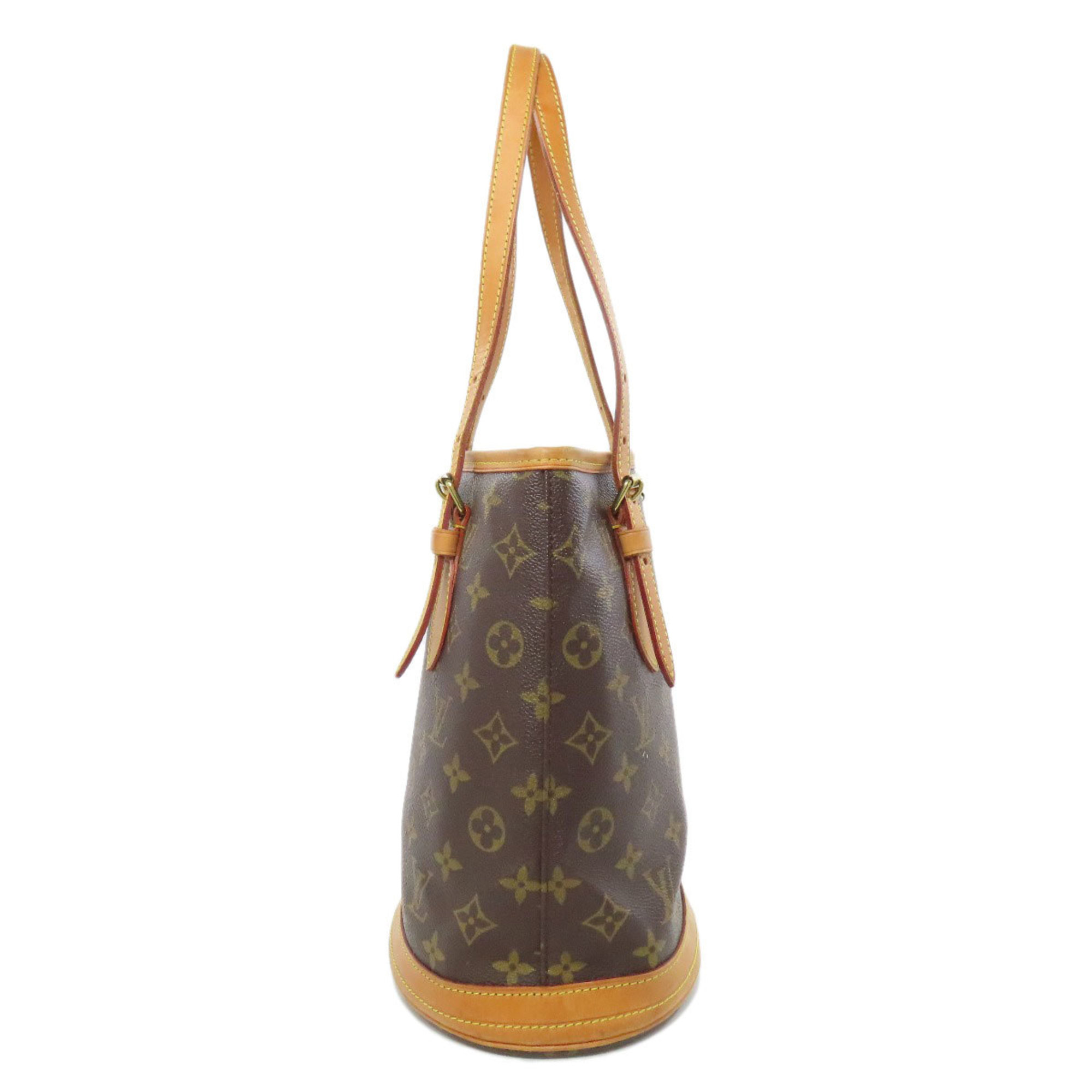 Louis Vuitton M42238 Bucket M PM Tote Bag Monogram Canvas Women's LOUIS VUITTON