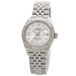 Rolex 279174 Datejust 28 Star Diamond Watch Stainless Steel SS K18WG Ladies ROLEX