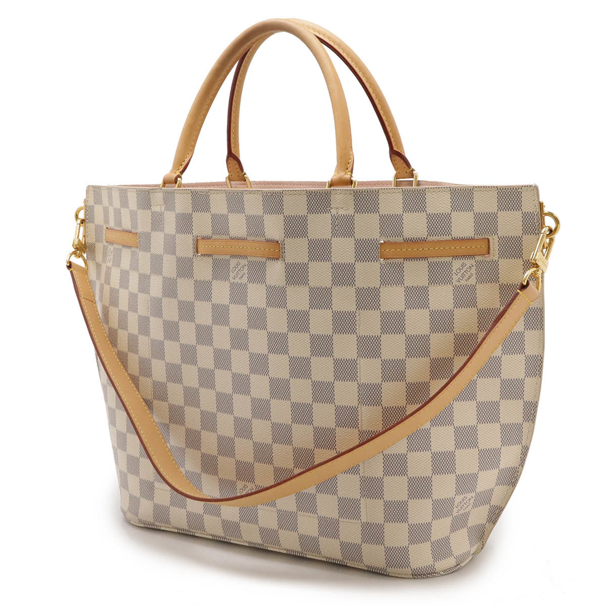 LOUIS VUITTON Damier Azur Girolata Handbag Tote Bag Shoulder N41579