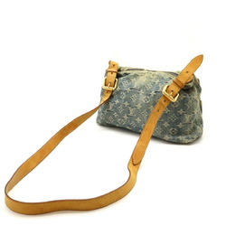 LOUIS VUITTON Louis Vuitton Monogram Denim Baggy PM Shoulder Bag Long Blue M95049