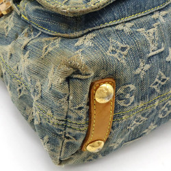 LOUIS VUITTON Louis Vuitton Monogram Denim Baggy PM Shoulder Bag Long Blue M95049