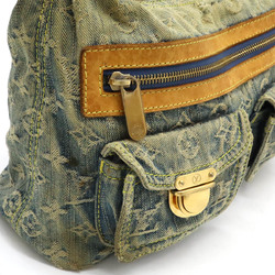 LOUIS VUITTON Louis Vuitton Monogram Denim Baggy PM Shoulder Bag Long Blue M95049