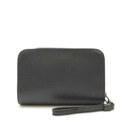 LOUIS VUITTON Taiga Baikal Second Bag Clutch Handbag Ardoise Black M30182